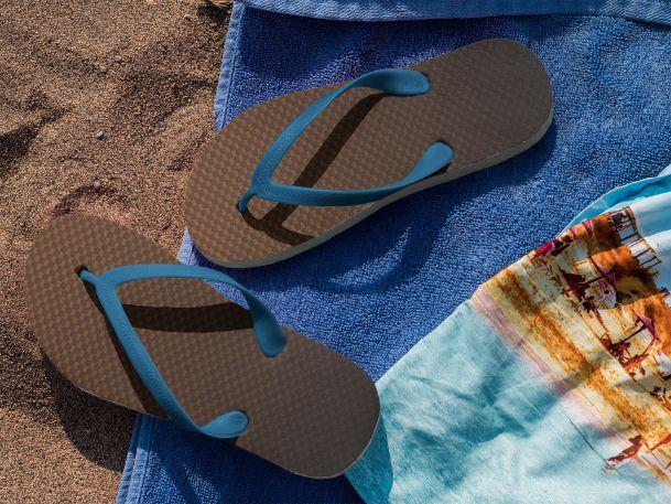 Alpine Pattern Flip Flops - ReadyFlipFlops.com