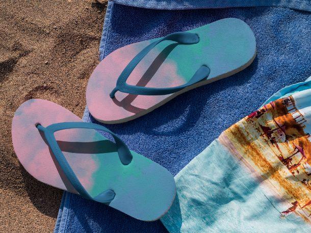 Alpine Sky Flip Flops - ReadyFlipFlops.com