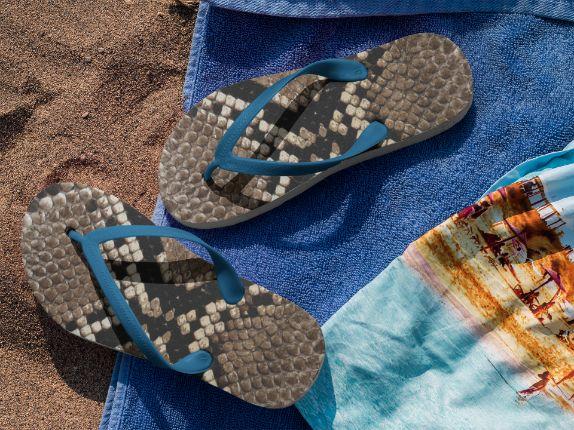 Alpine Snake Flip Flops - ReadyFlipFlops.com