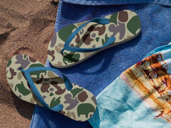 Army Camo Flip Flops - ReadyFlipFlops.com