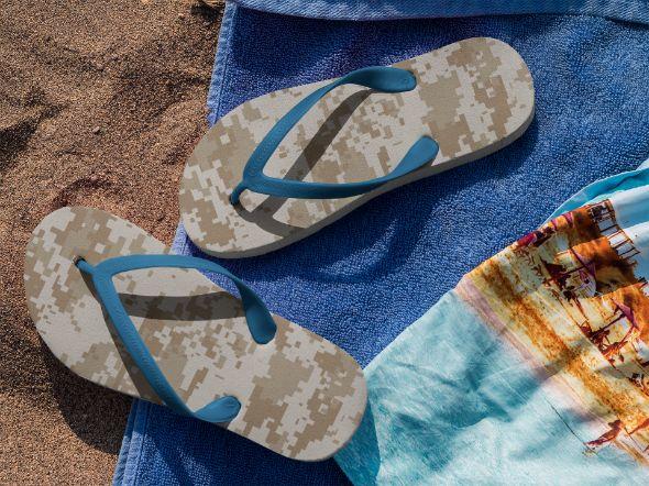 Army Camofludge Flip Flops - ReadyFlipFlops.com