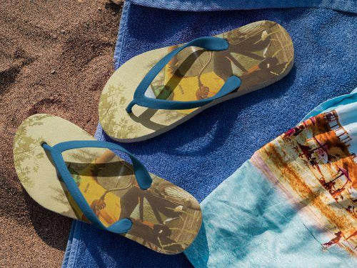 Art Relief Flip Flops - ReadyFlipFlops.com