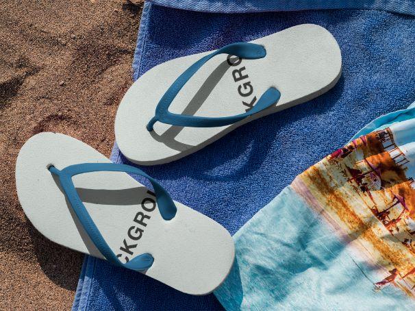 Background Off White Flip Flops - ReadyFlipFlops.com